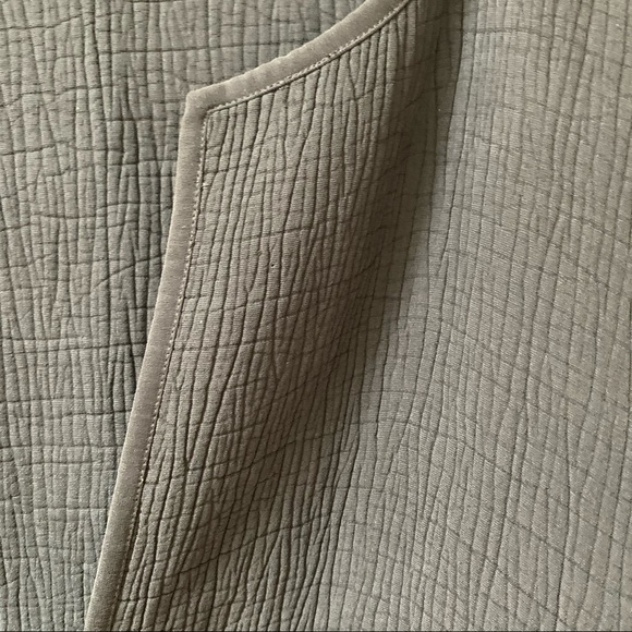 Eileen Fisher silk blend textured black jacket l - Picture 5 of 10